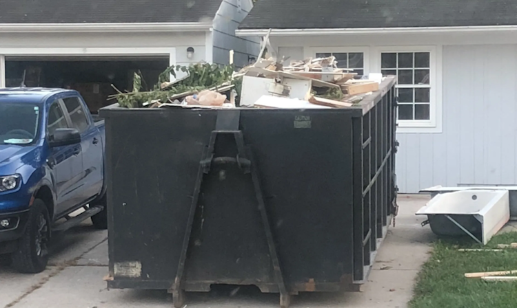 one of our dumpsters in Kannapolis